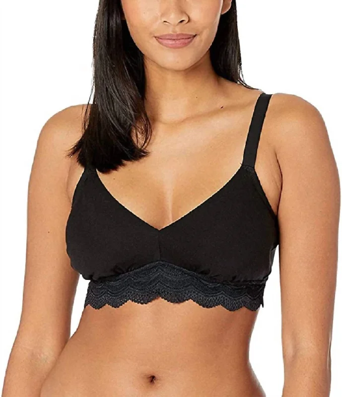 Boho Chic Lingerie for WomenBoho Chic Lingerie for WomenCeylon Modal Curvy Bralette In Black