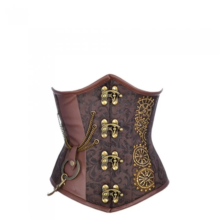 Silk bustiers for a luxurious and smooth feelPratt Steampunk Embroidered Corset