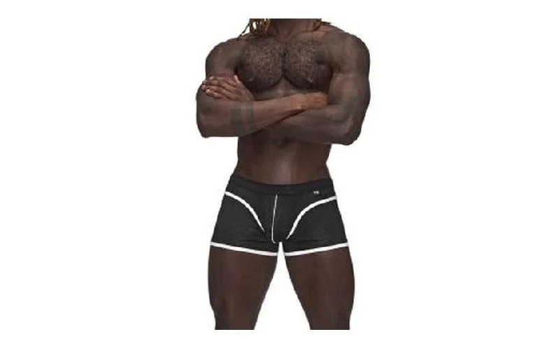 Women's Lingerie with Embroidery DetailsMale Power Sport Mesh Mini Short Black