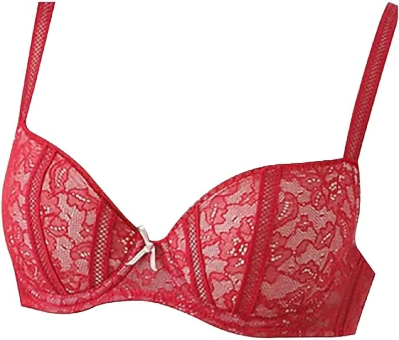Women's Valentine's Day LingerieWomen's Valentine's Day LingerieWomen's white bras for a clean appearanceWomen's Rhapsody In Lace Contour Underwire Bra In Jester Red