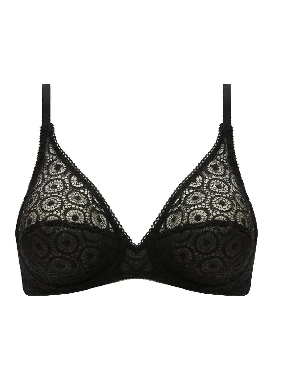 Women's Lingerie for Post-SurgeryWomen's Lingerie for Post-SurgeryWomen's striped brasFete Sheer Mesh Underwire Bra In Black