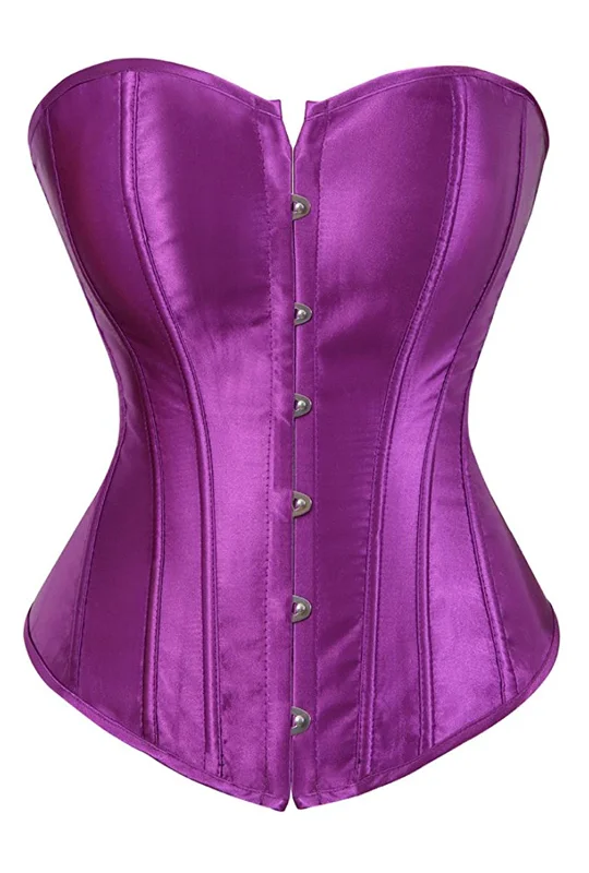 Hollywood - glamour bustiers for a red - carpet effectMagenta Classic Satin Corset