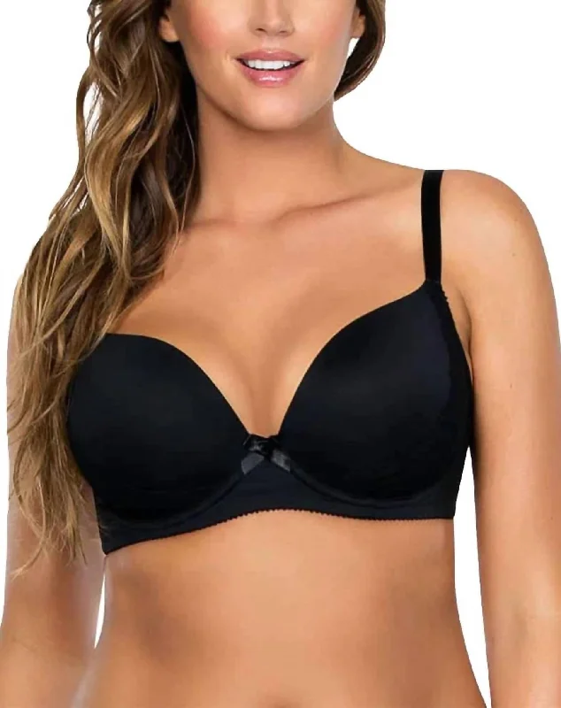 Women's Lingerie with Convertible StrapsWomen's Lingerie with Convertible StrapsWomen's polka - dot brasCasey Plunge Molded Bra In Black