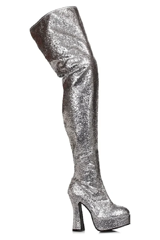 Tights with Geometric PatternsEllie Shoes 557-BRIGHT Chunky Heel Women's Glitter Thigh High Boot Tights with Geometric PatternsEllie Shoes 557-BRIGHT Chunky Heel Women's Glitter Thigh High Boot