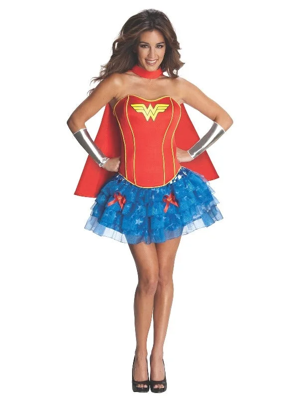 Multicolored bustiers with a vibrant and playful designSexy Wonder Woman Corset Costume Multicolored bustiers with a vibrant and playful designSexy Wonder Woman Corset Costume