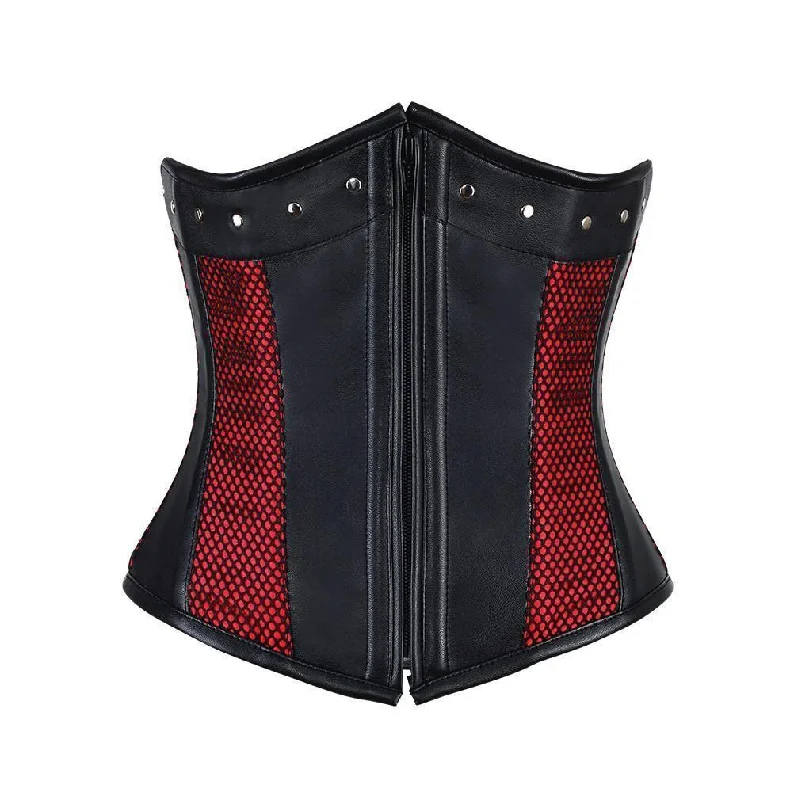 Wedding - style bustiers for bridesmaids or special eventsShona Faux Leather Gothic Underbust Corset