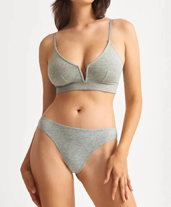Women's Sports Lingerie for Active WearWomen's Sports Lingerie for Active WearGita Bralette In Heather Grey