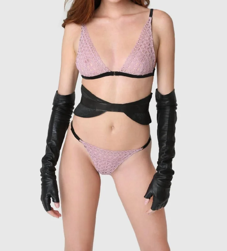 Women's Lingerie with Matching RobesWomen's Lingerie with Matching RobesTricot Plunge Bra In Wisteria