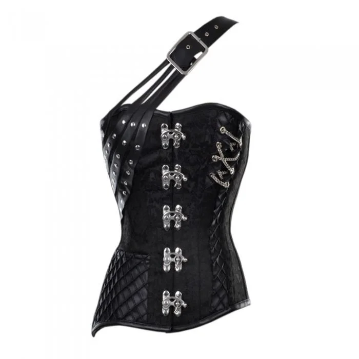 Cotton - blend bustiers for breathabilityMarnie Brocade Corset With Adjustable Strap Cotton - blend bustiers for breathabilityMarnie Brocade Corset With Adjustable Strap