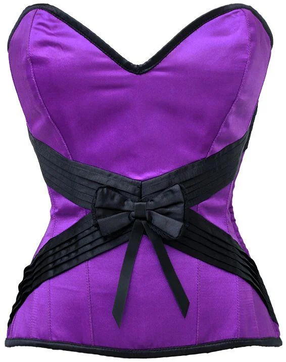 Neoprene corsets for a stretchy and form - fitting styleColley Purple Satin Overbust Corset Neoprene corsets for a stretchy and form - fitting styleColley Purple Satin Overbust Corset