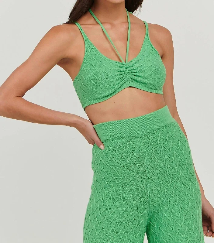 Women's High Waist Lingerie BodysuitsCamila Bustier Top In Green