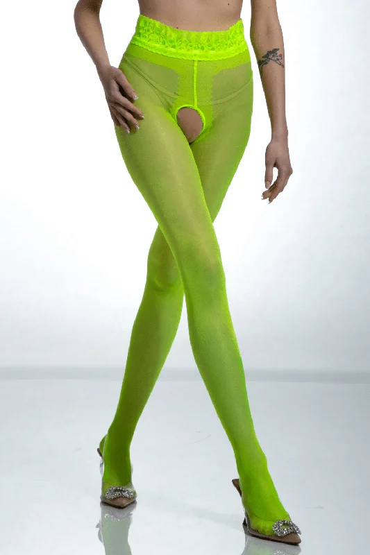 Here are 50 long-tail keywords for "Women's Tights":Crotchless Lace Top Tights Fluo Yellow 30 Denier