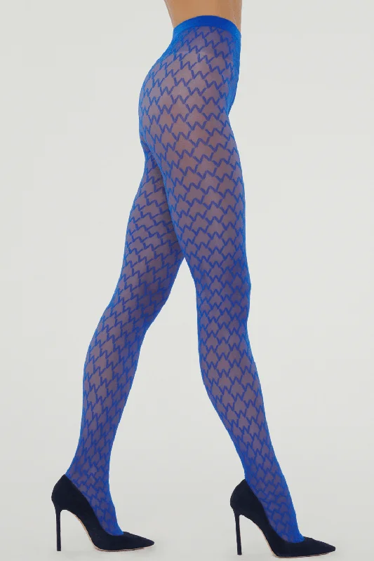 Tights with Cut-Outs for WomenSheer W Tights Electric Blue