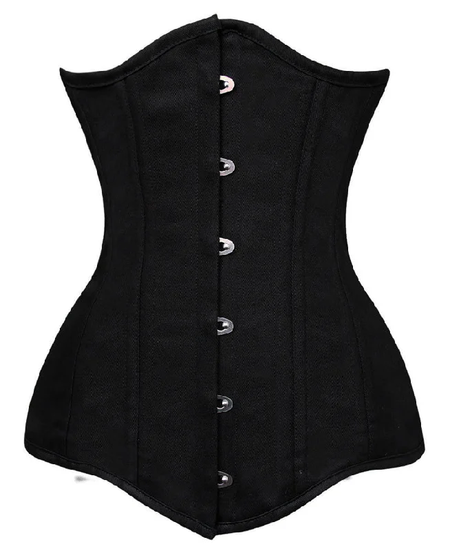 Cotton - blend bustiers for breathabilityLong Cotton Underbust Corset