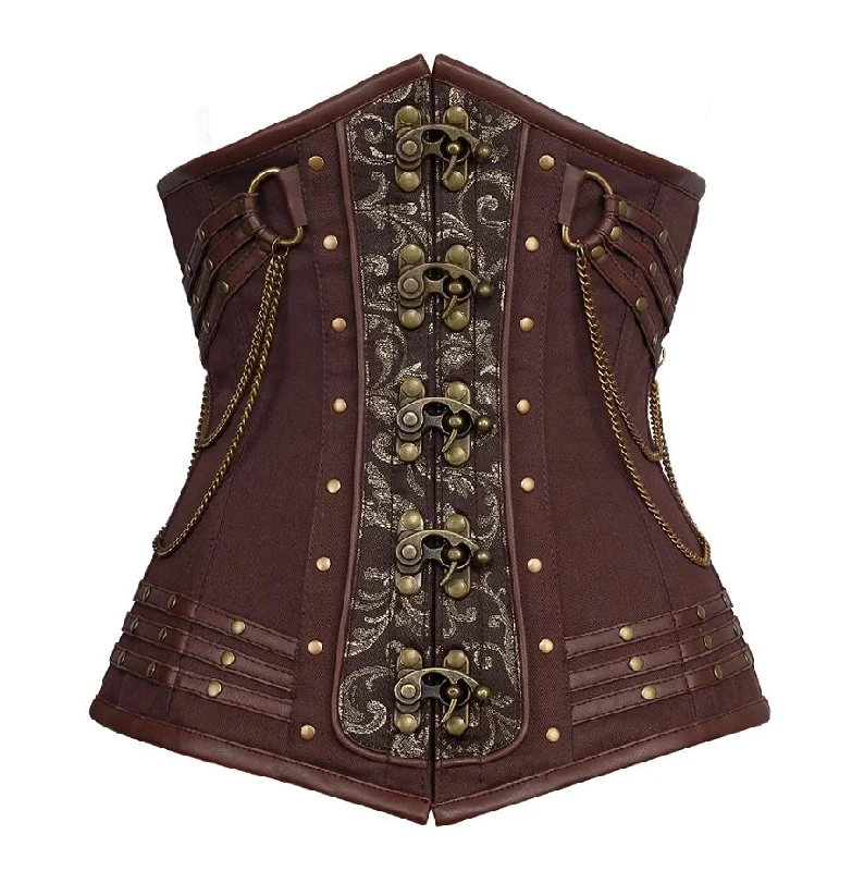 Anti - chafe bustiers for comfortable movementBarton Steampunk Cotton Underbust Corset Anti - chafe bustiers for comfortable movementBarton Steampunk Cotton Underbust Corset
