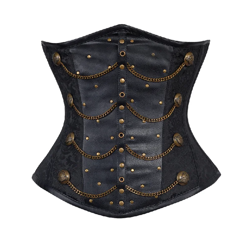 Moisture - wicking corsets for active lifestylesMaximoff Brocade Underbust Corset With Chains Moisture - wicking corsets for active lifestylesMaximoff Brocade Underbust Corset With Chains