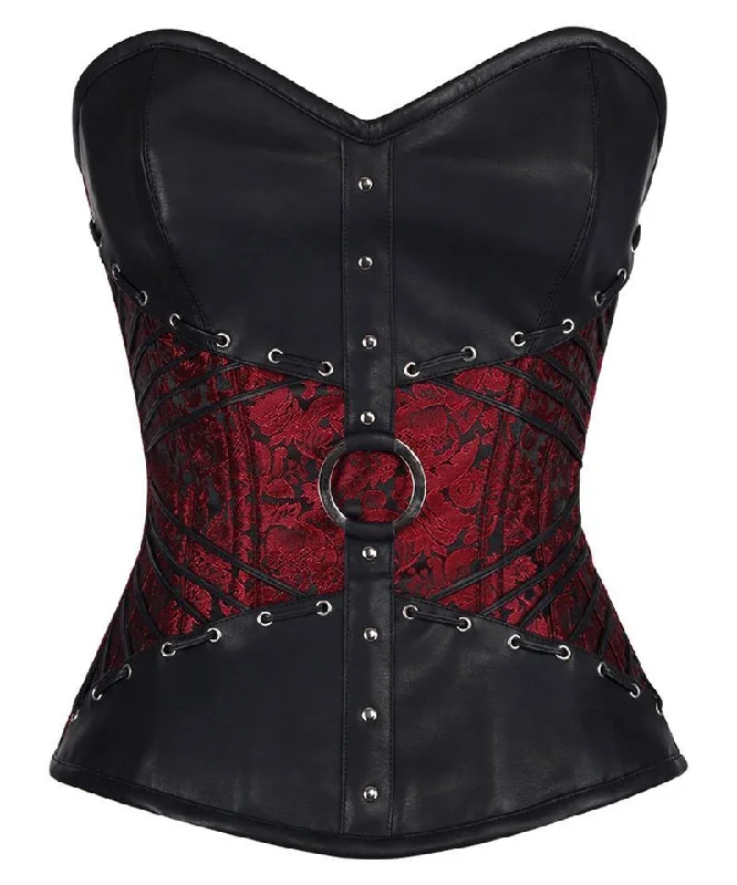 Bohemian - style corsets with tassels and embroideryCharles Gothic Overbust Corset