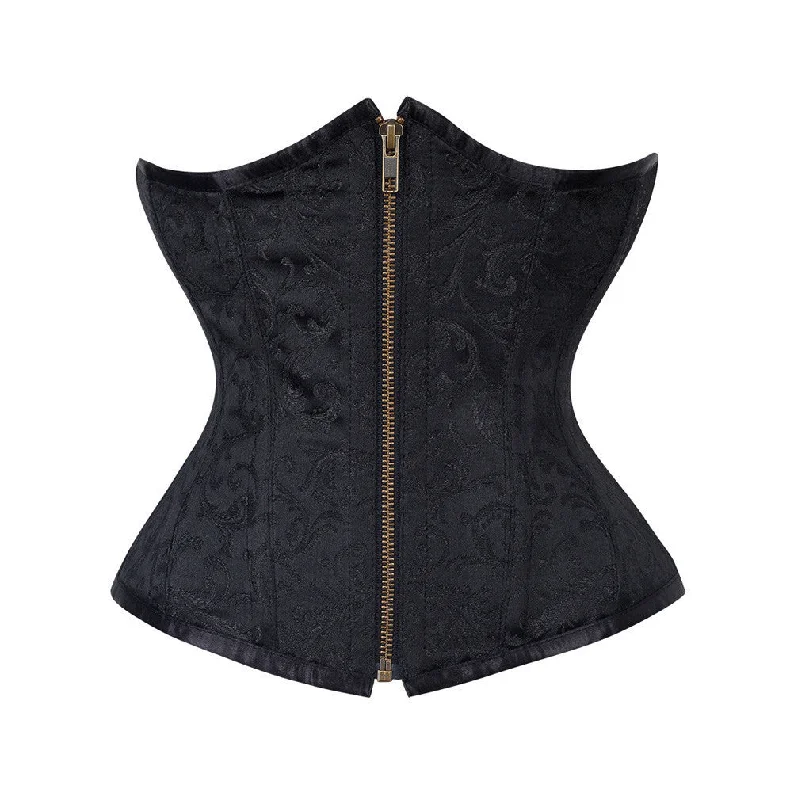 Lace - covered corsets for a feminine touchBarbadian Brocade Underbust Corset