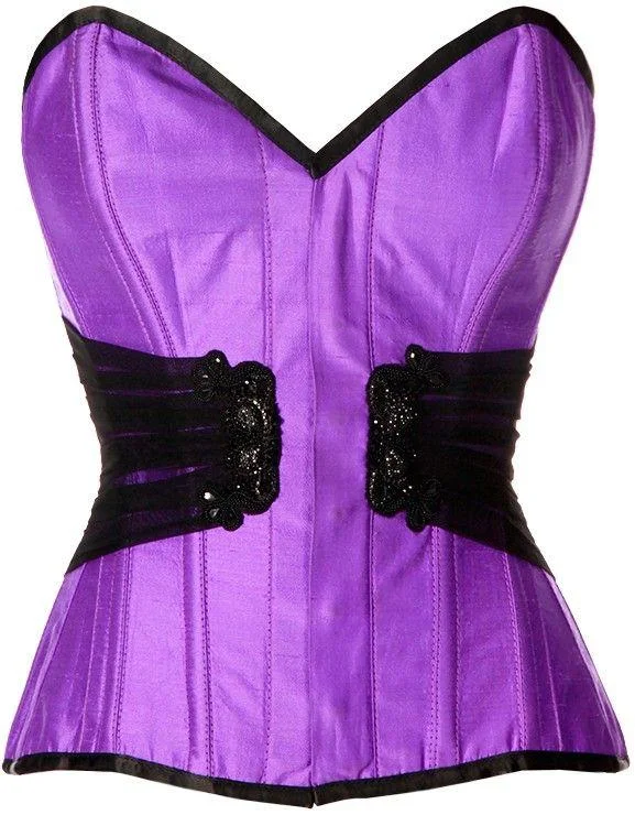 Supportive bustiers for large - busted womenHamblin Embroidered Overbust Corset