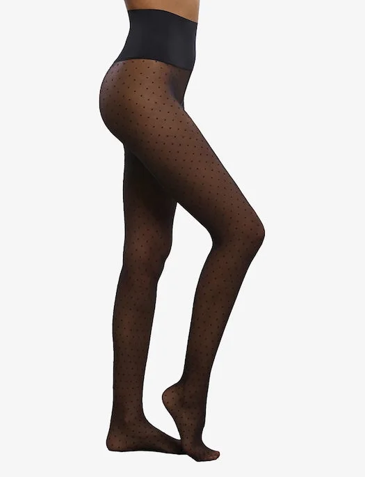 Thigh-High Tights for WomenCommando Chic Dot Sheer Tights