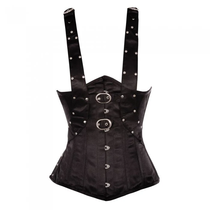 Multicolored bustiers with a vibrant and playful designVarga Black Satin Underbust With Black Shoulder Straps Multicolored bustiers with a vibrant and playful designVarga Black Satin Underbust With Black Shoulder Straps