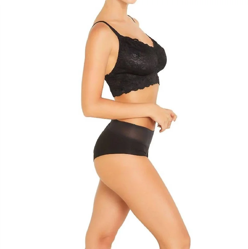 Women's Lingerie for Romantic EveningsWomen's Lingerie for Romantic EveningsNever Say Never Curvy Hook And Eye Bralette In Black
