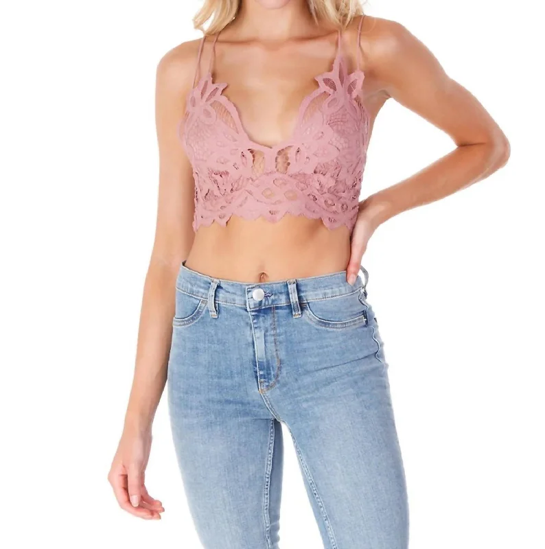 Sexy Lingerie for Women with StockingsSexy Lingerie for Women with StockingsWomen's demi - cup bras for a sexy lookAdella Bralette In Rose