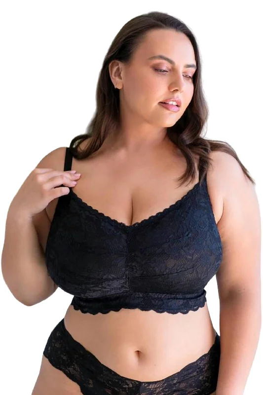Women's Sheer Lingerie NightgownsWomen's Sheer Lingerie NightgownsNever Say Never Ultra Curvy Sweetie Bralette In Black