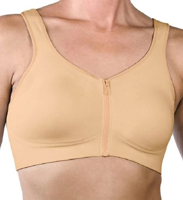 Women's Chemises and BabydollsWomen's Chemises and BabydollsSeamless Zipper Front Close Bra In Nude