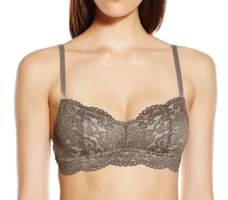 Women's Satin Sleepwear LingerieWomen's Satin Sleepwear LingerieWomen's full - cup bras for maximum coverageCiao Bella Bralette In Cappuccino