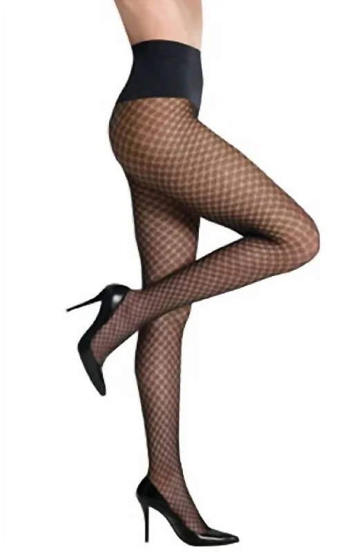 Women's Lingerie with Modern PrintsHosiery Lurex Dazzling Diamond Tight In Buff With Gold Lurex