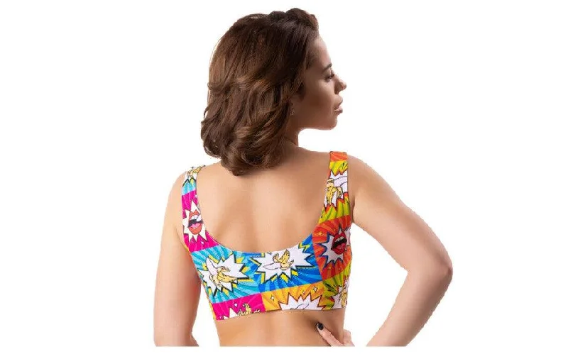 Women's Lingerie for Post-SurgeryComics Curios Crop Top