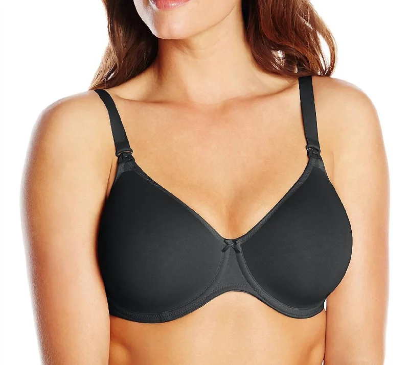 Women's Lingerie with Matching RobesWomen's Lingerie with Matching RobesSummer Nursing Bra In Black
