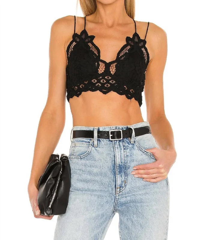 Women's Satin Sleepwear LingerieWomen's Satin Sleepwear LingerieWomen's full - cup bras for maximum coverageAdella Bralette In Black