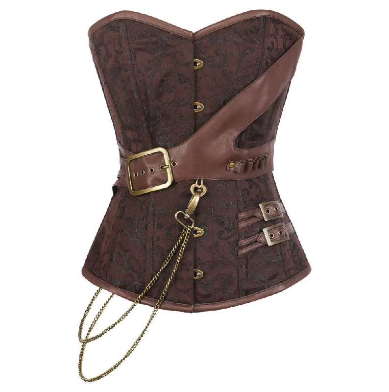 Gothic - inspired bustiers featuring dark colors and studsDelloreen Custom Made Corset