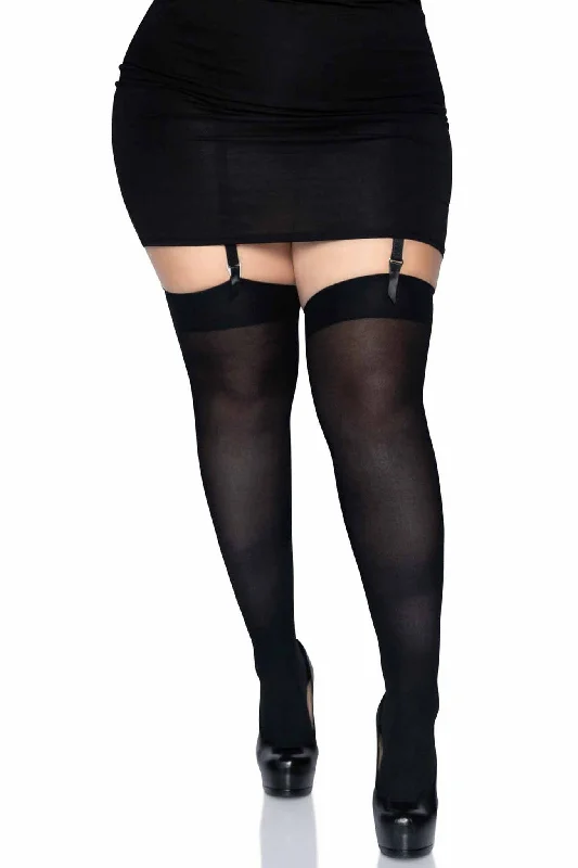 Women's Crocodile Print TightsPlus Size Over The Knee Nylon Thigh High Stockings