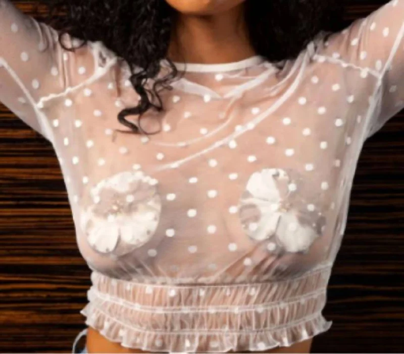 Eco-Friendly Organic Lingerie for WomenHouston Nipple Cover In Brown/white