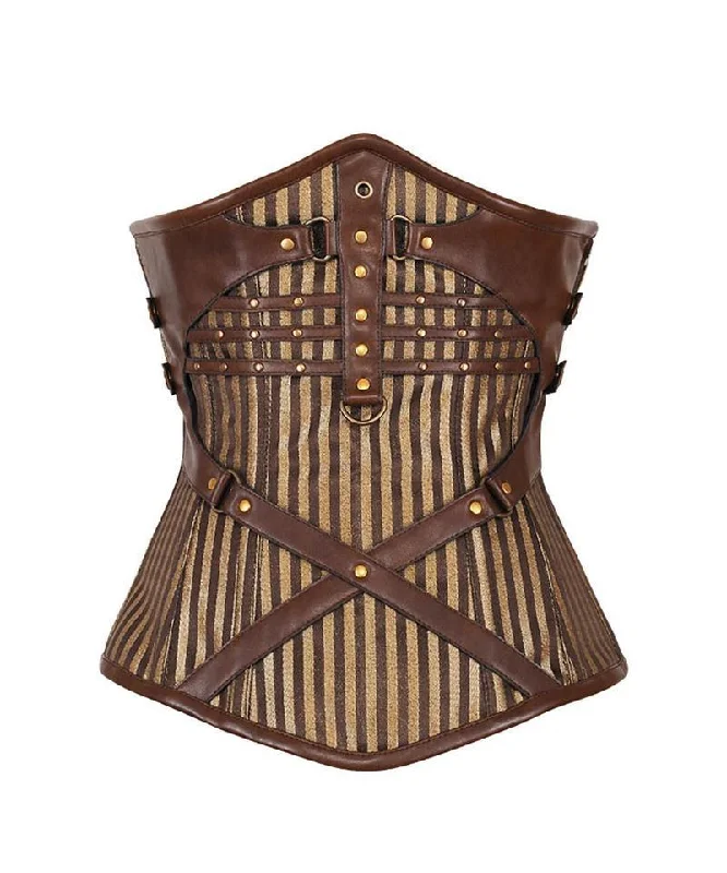 Pastel - colored corsets for a soft and feminine appealClint Steampunk Gold Underbust Corset Pastel - colored corsets for a soft and feminine appealClint Steampunk Gold Underbust Corset