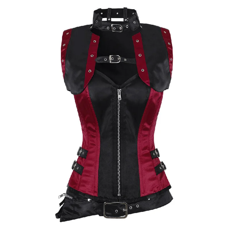 Polka - dot bustiers for a fun and retro appearanceMelaine Steampunk Overbust Corset