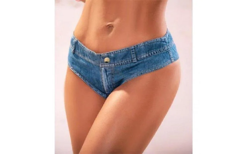 Women's Sports Lingerie for Active WearWomen's Sports Lingerie for Active WearChambray Micro Mini Shorts