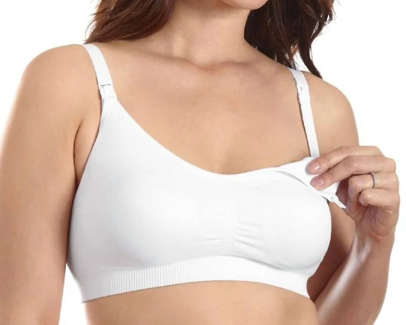 Women's Tummy Control LingerieWomen's Tummy Control LingerieWomen's bras featuring a microfiber materialSantoni Wirefree Nursing Bra In White