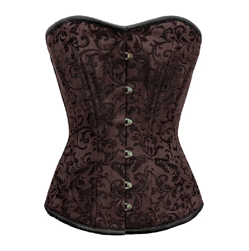 White bustiers for a pure and innocent aestheticMarita Brocade Waist Training Corset White bustiers for a pure and innocent aestheticMarita Brocade Waist Training Corset
