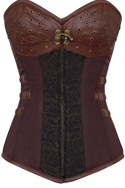 Animal - print bustiers for a wild and fierce styleHan Steampunk Overbust Corset