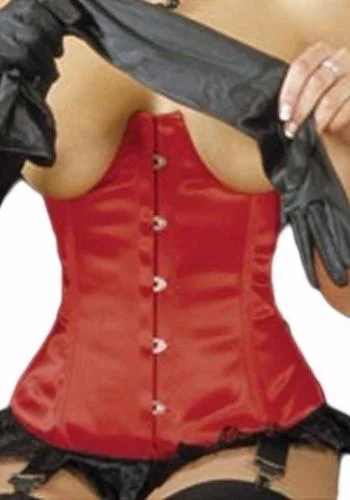 Floral - patterned corsets for a romantic and spring - like feelOpen Cup Satin Corset