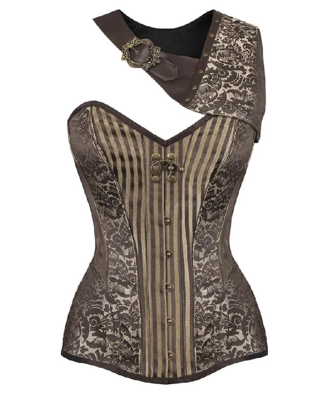 Denim - look corsets for a casual yet stylish twistKirilenko Gold Brocade Steampunk Corset with Bolero Denim - look corsets for a casual yet stylish twistKirilenko Gold Brocade Steampunk Corset with Bolero
