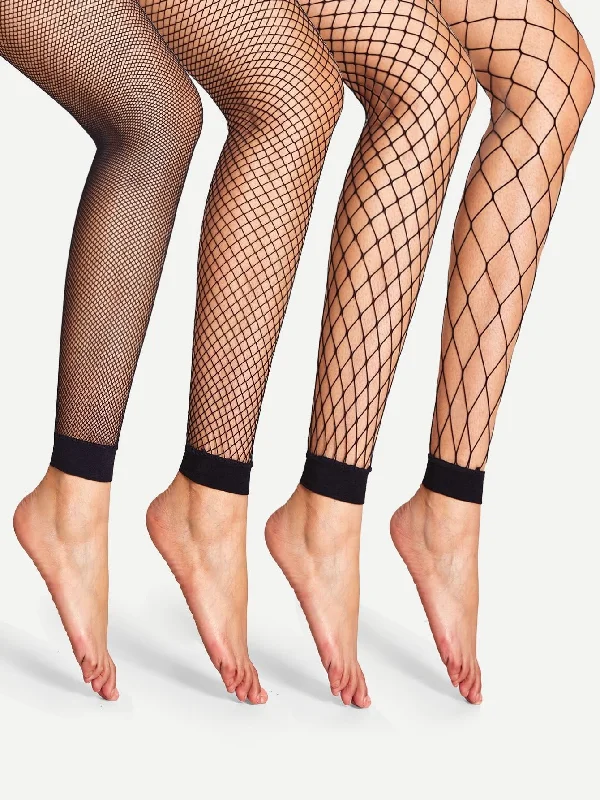 Here are 50 long-tail keywords for "Women's Tights":4pairs High-Rise Fishnet Design Stockings, Black Tights