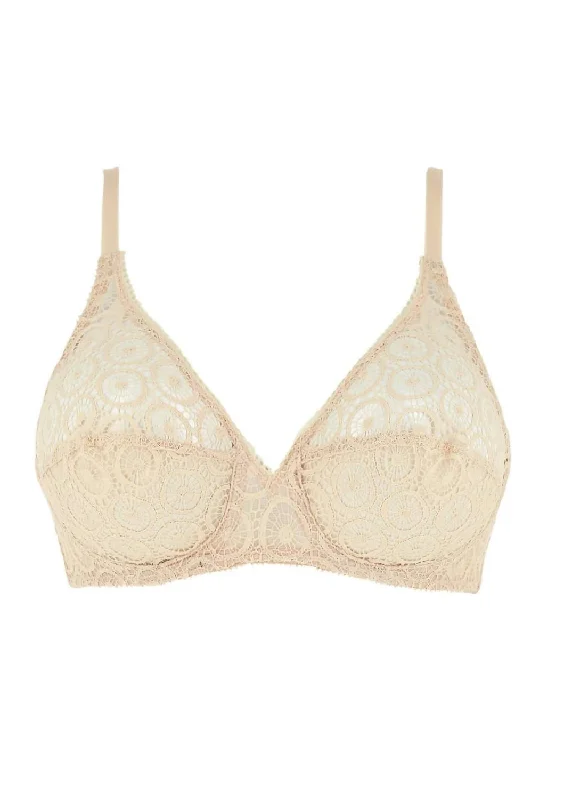 Minimalist Lingerie Styles for WomenMinimalist Lingerie Styles for WomenWomen's floral - patterned brasFete Sheer Mesh Underwire Bra In Nude