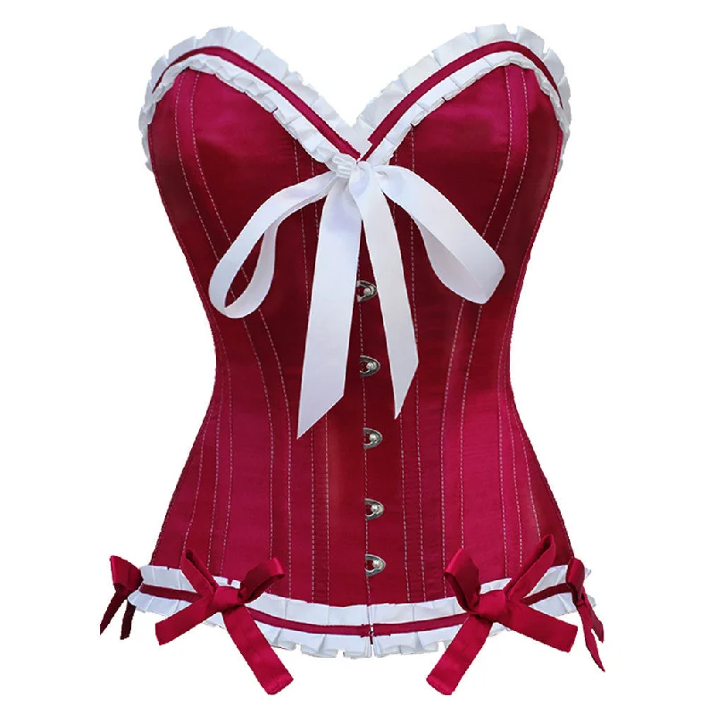 Pastel - colored corsets for a soft and feminine appealMerlene Burlesque Corset