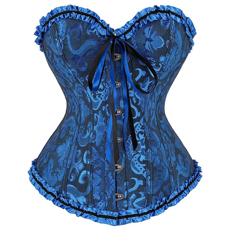 Multicolored bustiers with a vibrant and playful designClassic Dark Blue Busk Closure Corset Multicolored bustiers with a vibrant and playful designClassic Dark Blue Busk Closure Corset