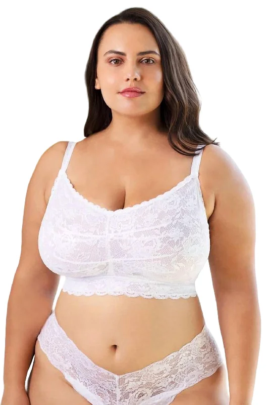Women's Thermal Lingerie for Cold WeatherWomen's Thermal Lingerie for Cold WeatherNever Say Never Ultra Curvy Sweetie Bralette In White